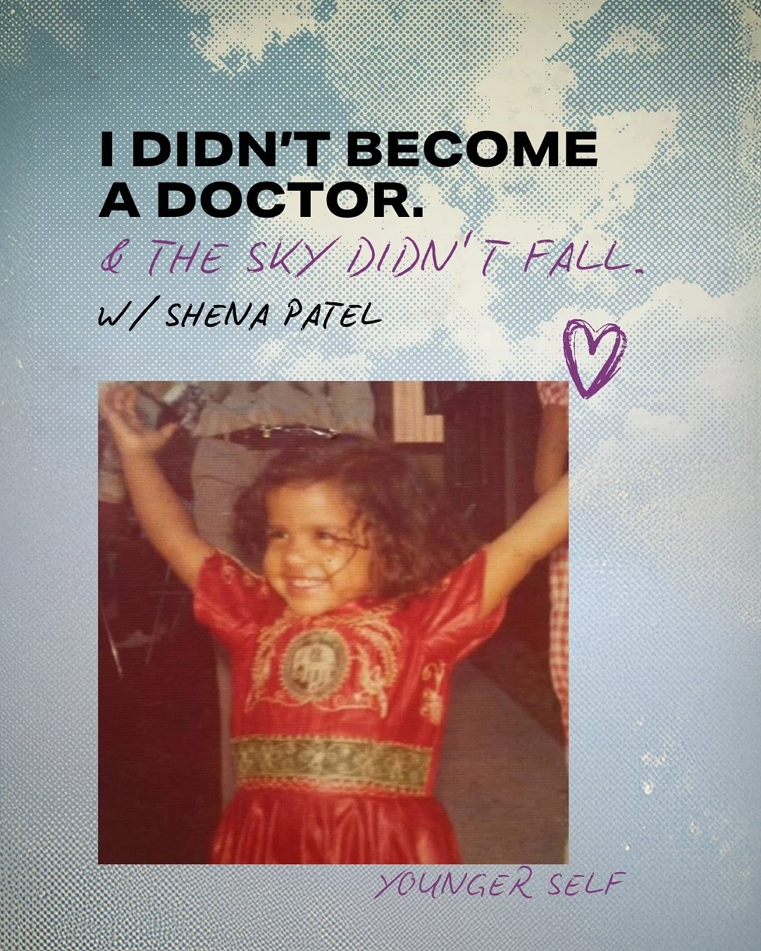 I&rsquo;m not crying, you&rsquo;re crying 🥹

Member Shena Patel sits down with her younger self &mdash; and nothing is off the table.

In a self-effacing, wickedly funny piece, she unpacks choosing a creative path against her family&rsquo;s expectat