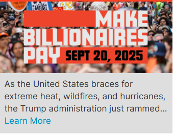Say It Saturday, Indivisible Make Billionaires Pay