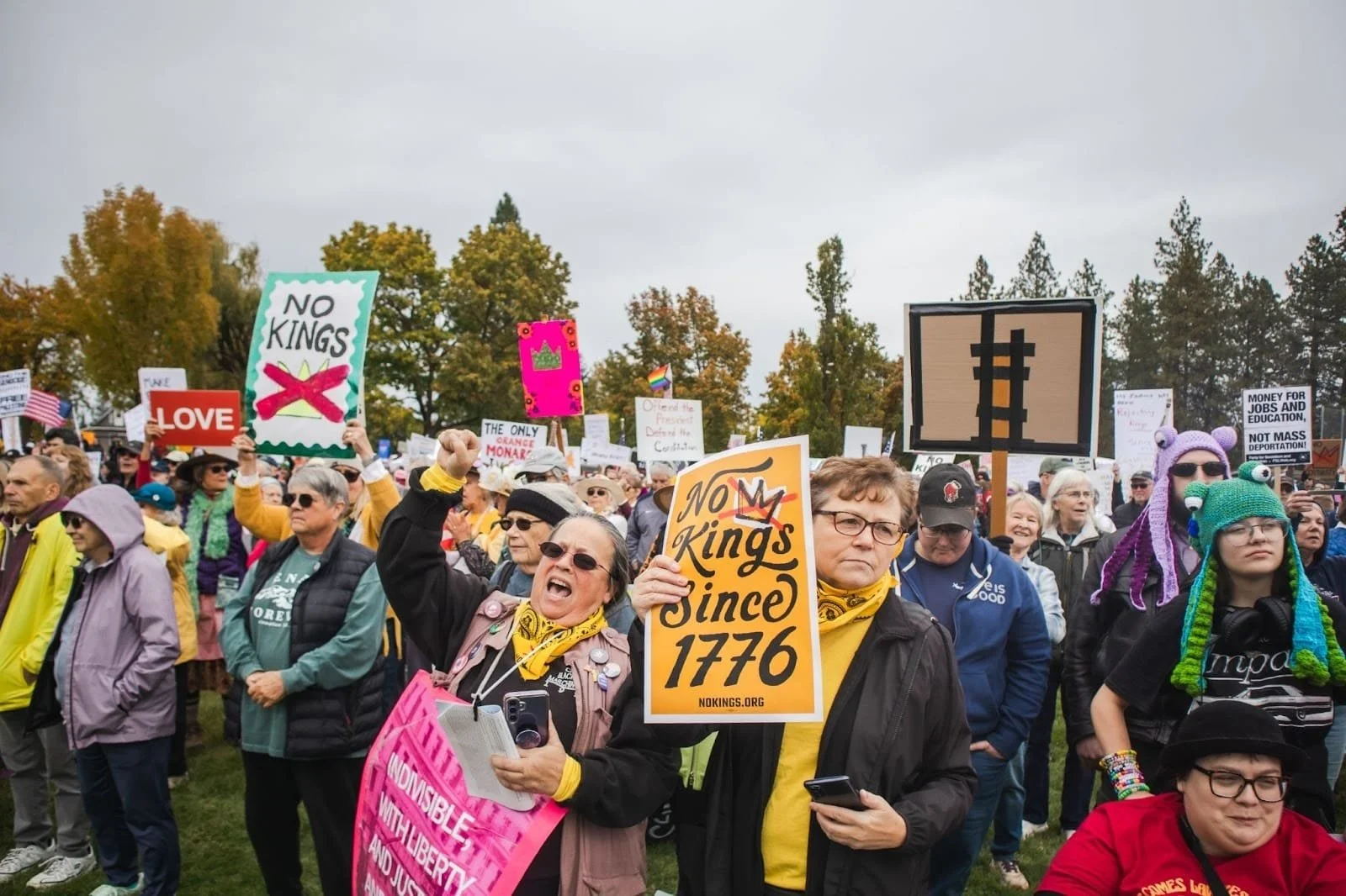 The faces of No Kings