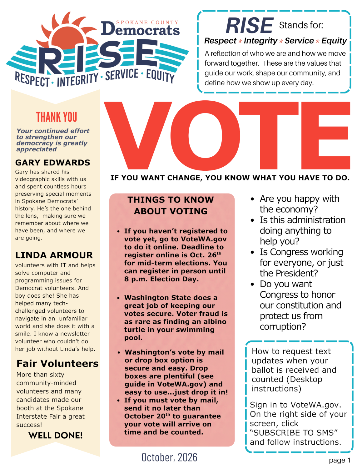 October 2026 newsletter 