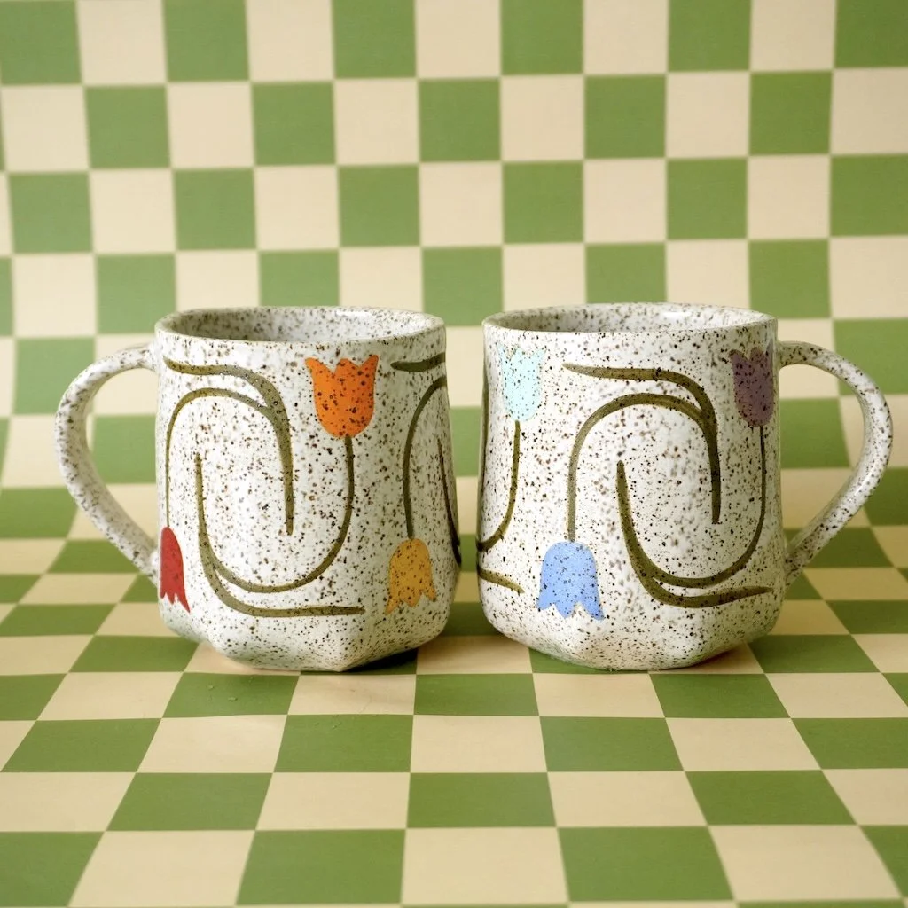 Rainbow Tulip Mug