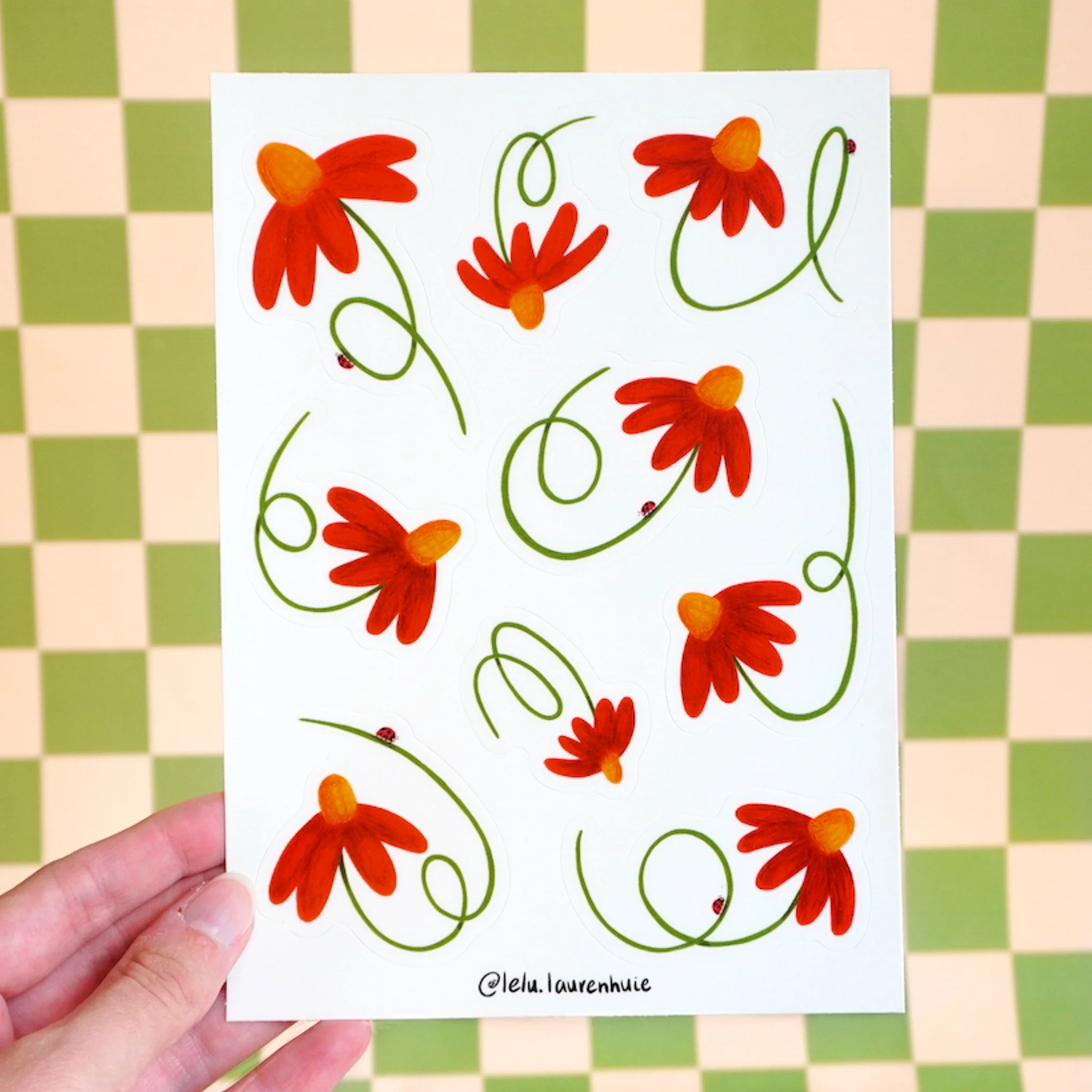 Coneflower Sticker Sheet