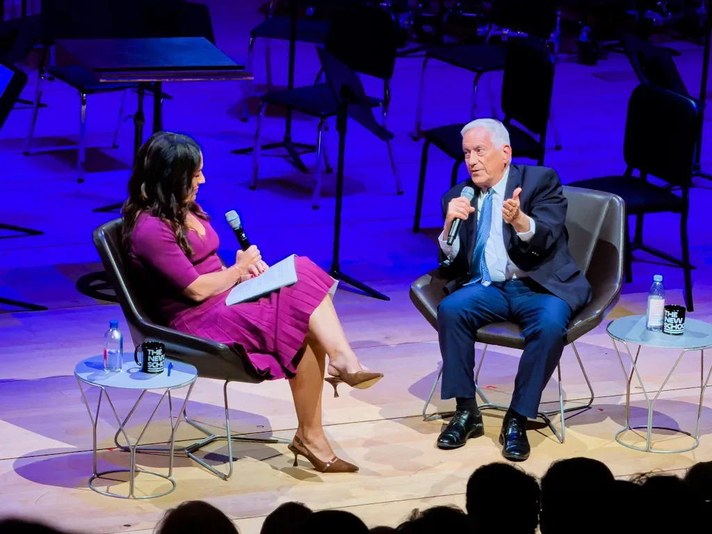 Biographer Walter Isaacson in conversation with Natalia Mehlman Petrzela of the Center for the American Experience at The New School