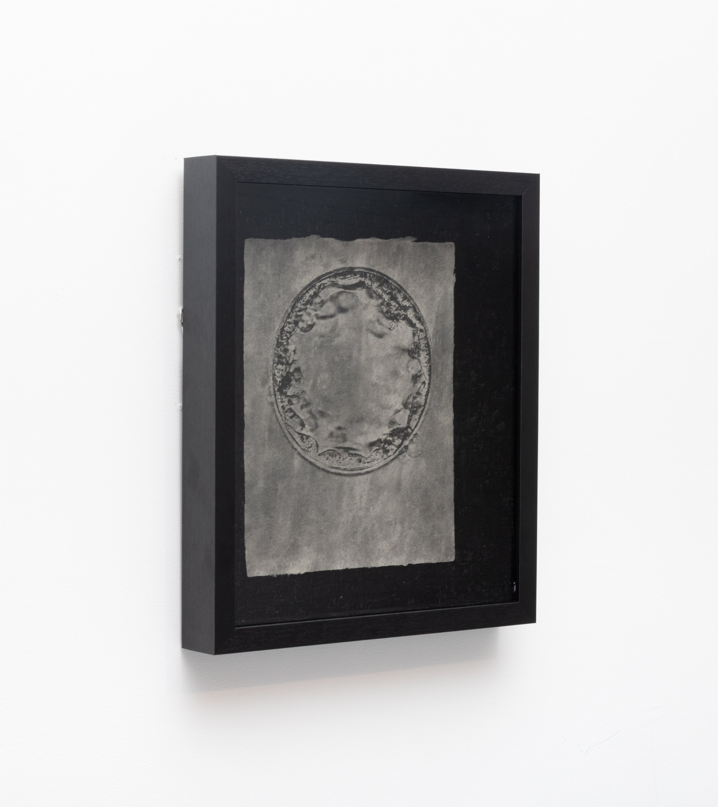  Ian Manseau  
 Formation (Failed)  
2025 
Charcoal from burned military uniforms on handmade Combat Paper 
11 × 14 in.
