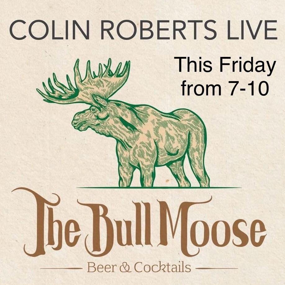 Come join me this Friday night at the Bull Moose. Should be an awesome night of live music. Hope to see you there.