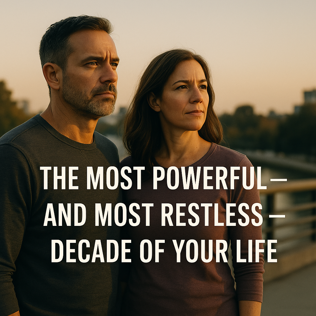 The Most Powerful and Most Restless Decade of Your Life. Why your 40s feel like both a breakthrough and a breakdown.