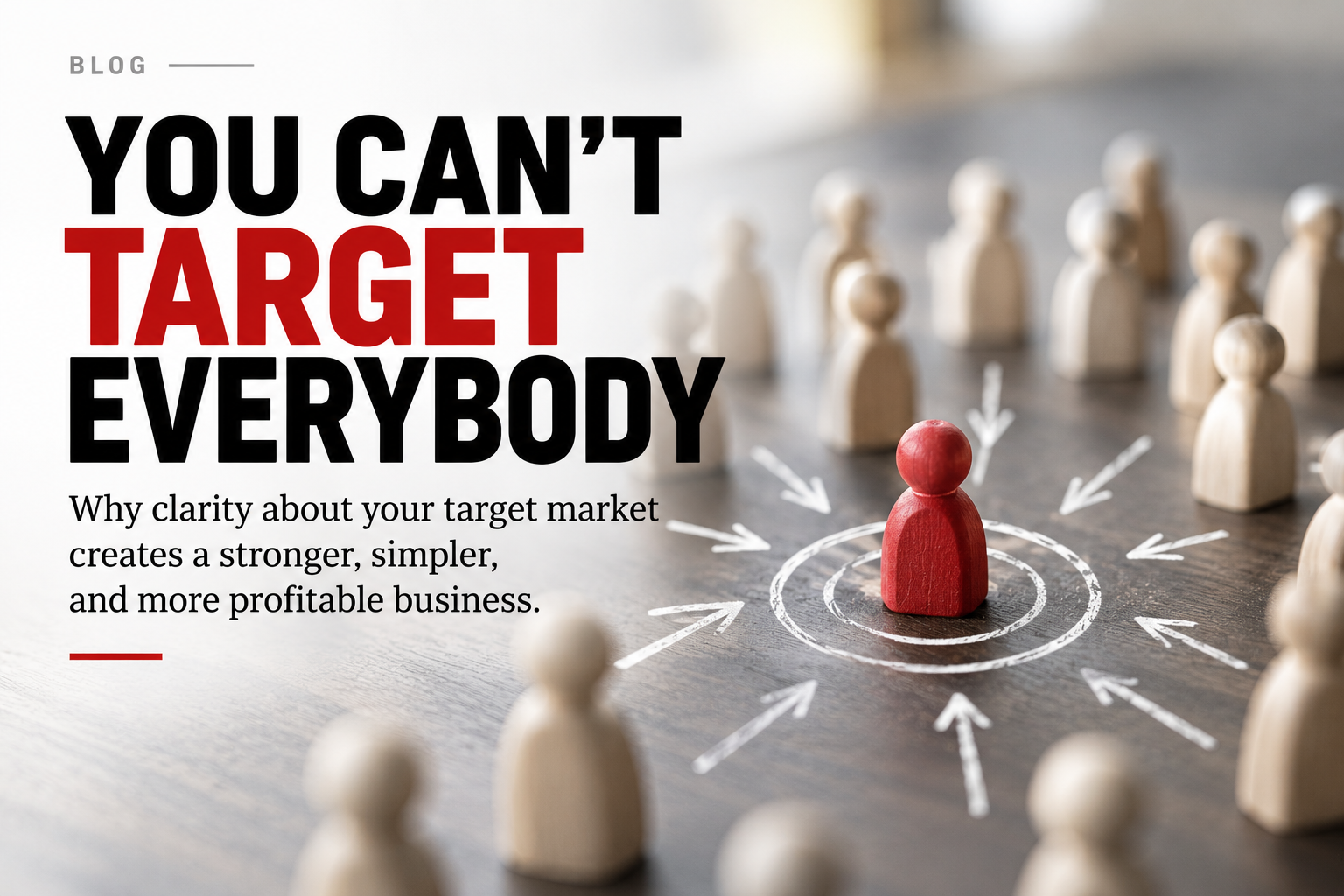 WHEN YOU CAN’T TARGET EVERYBODY: Define Your Target Market.