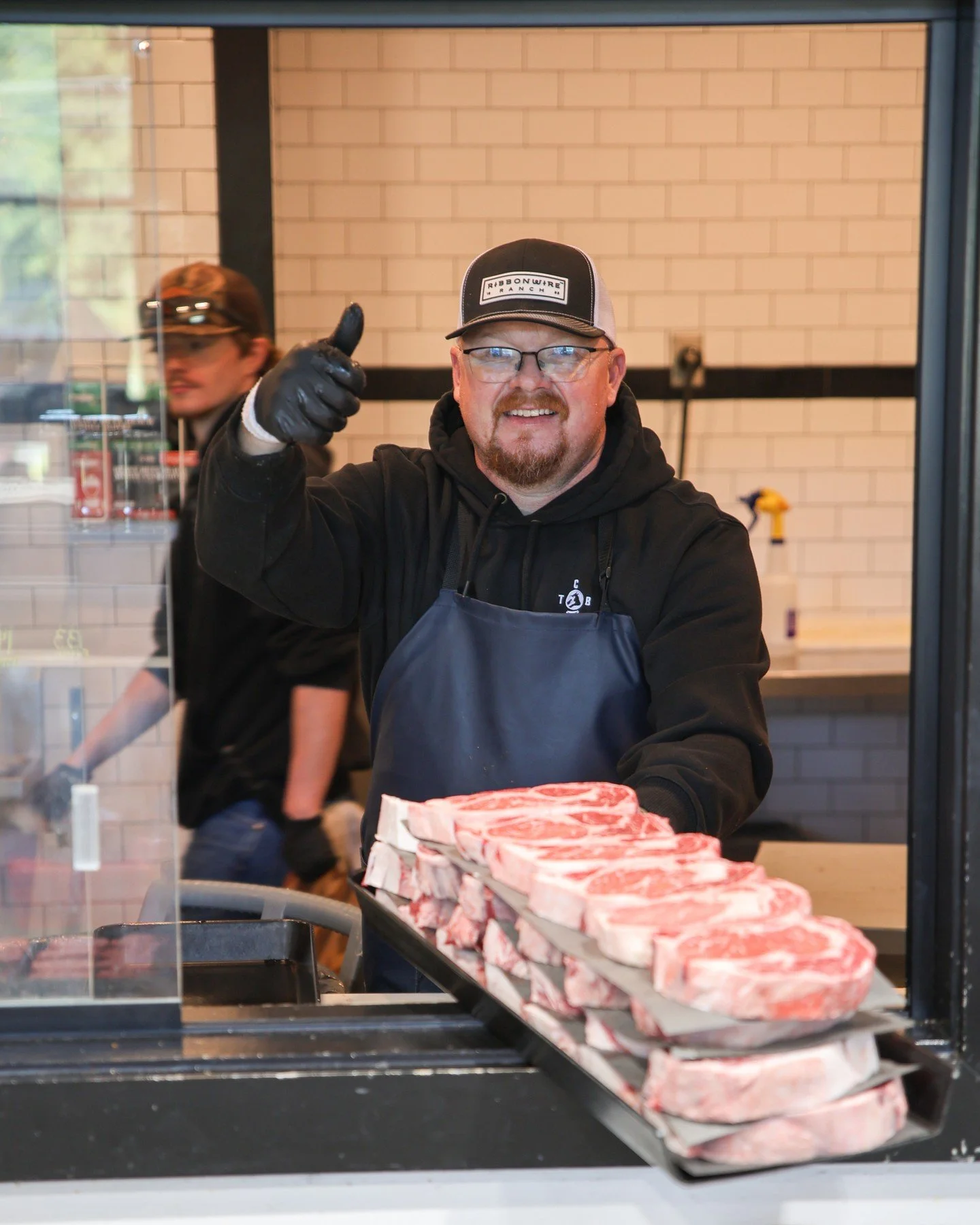 Brian's got the goods (and the smile!) Come see us at TCB this weekend for the freshest cuts for your grill.