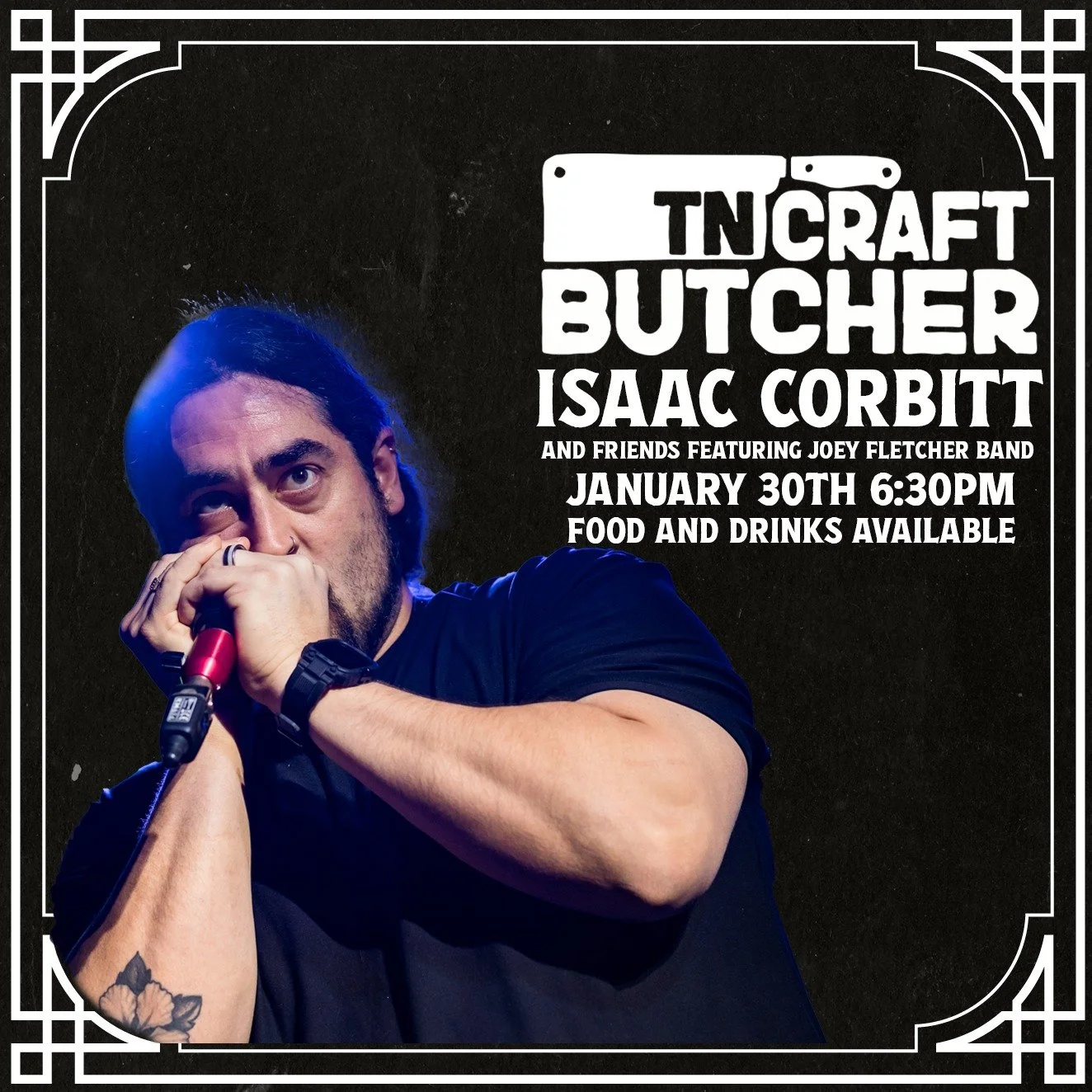 Tonight&rsquo;s the night! Harmonica legend @isaaccorbitt at TCB. Come enjoy food, drinks, and great music!