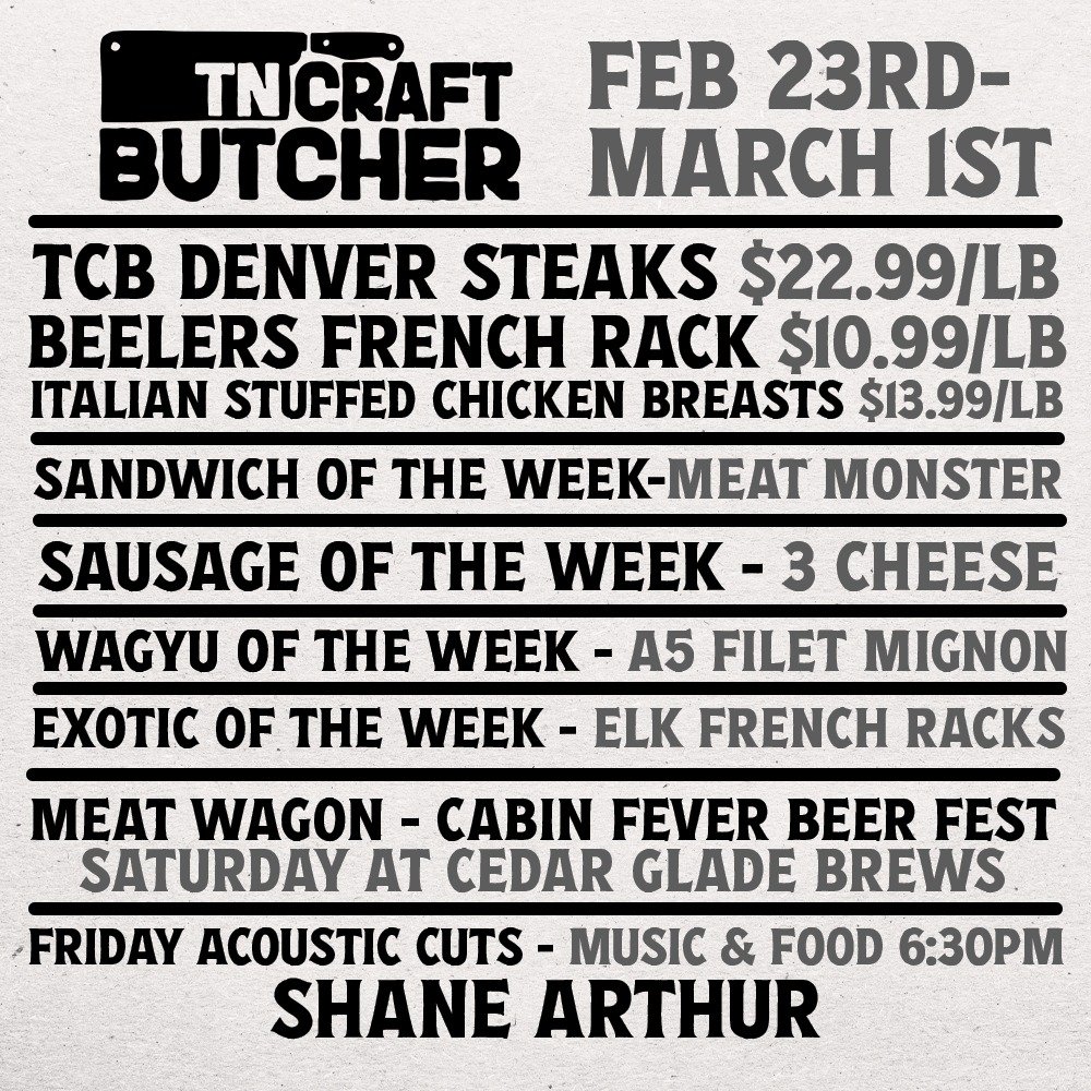 THIS WEEK'S SPECIALS!