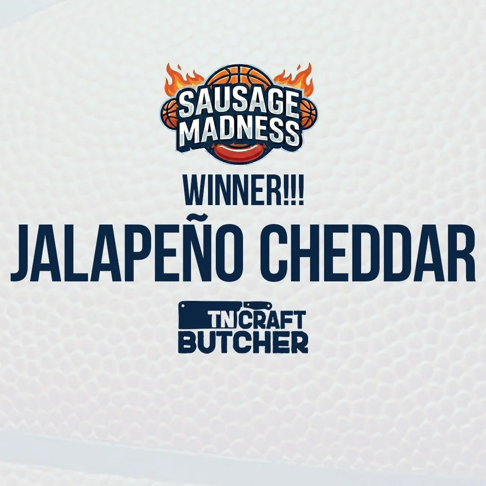 Sausage Madness Champion: Jalape&ntilde;o Cheddar! To celebrate, they're HALF OFF all week till they're gone.