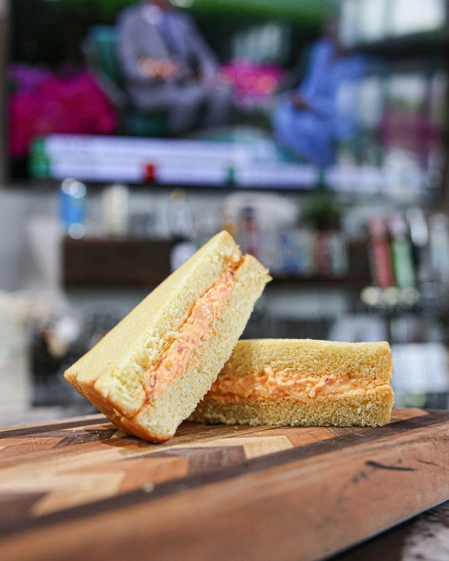 Nothing says Masters week like a pimento cheese sandwich!