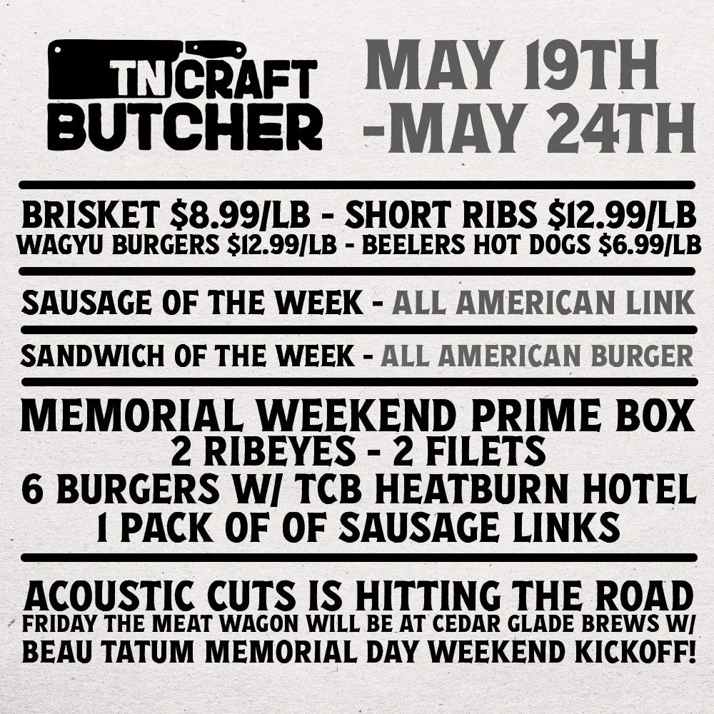 Holiday specials are here! We&rsquo;ve got everything you need for the grill. Come see us at TCB!