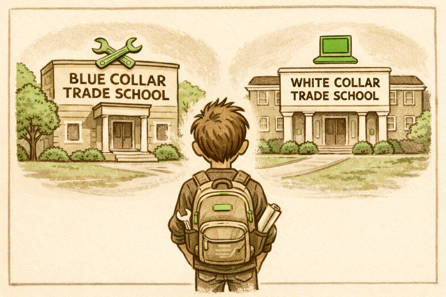 Everything’s a trade, so everyone should go to trade school