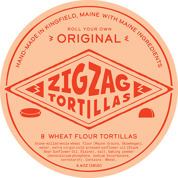 Zig Zag original tortilla label