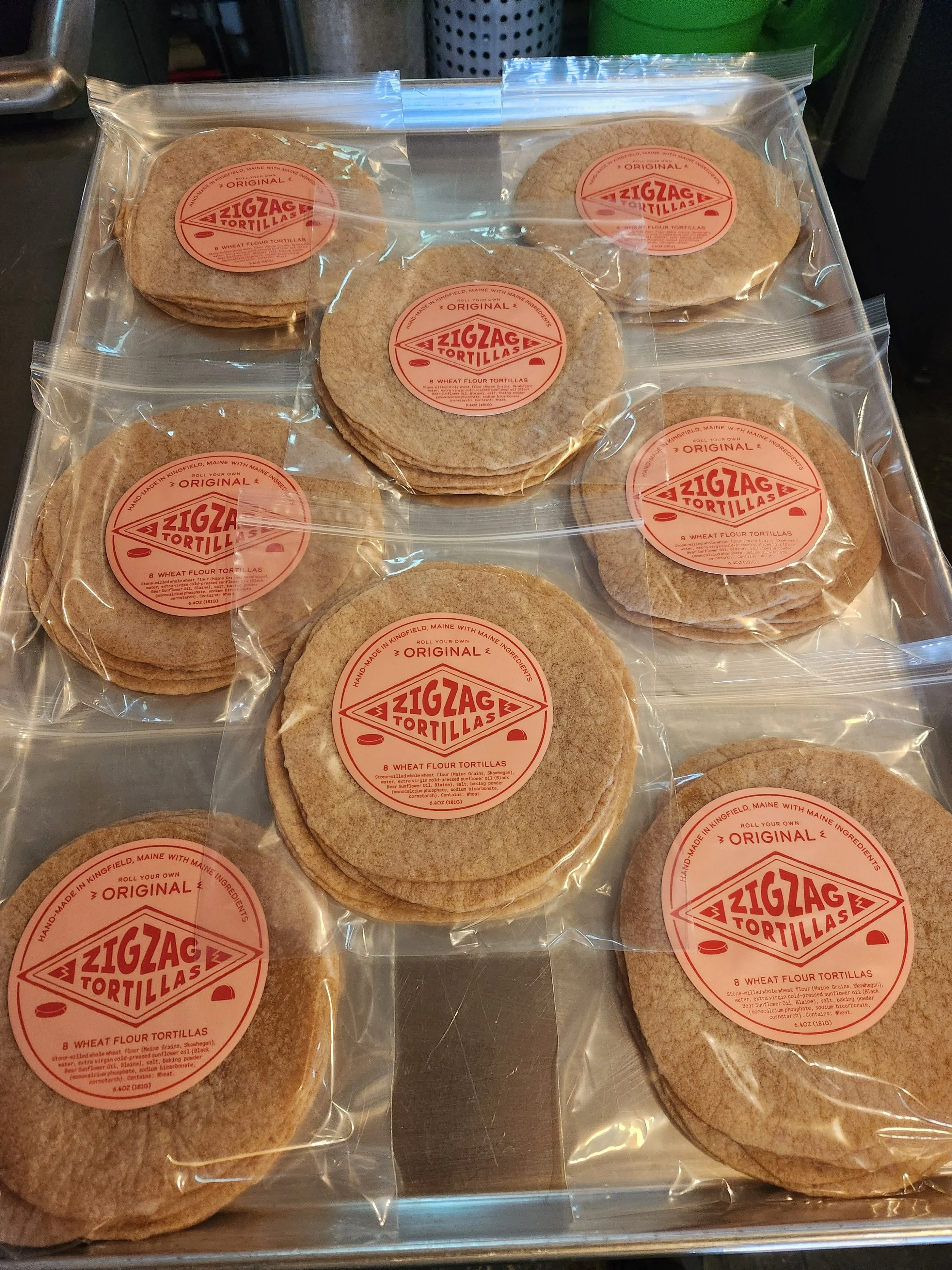 6" Zig Zag Tortillas