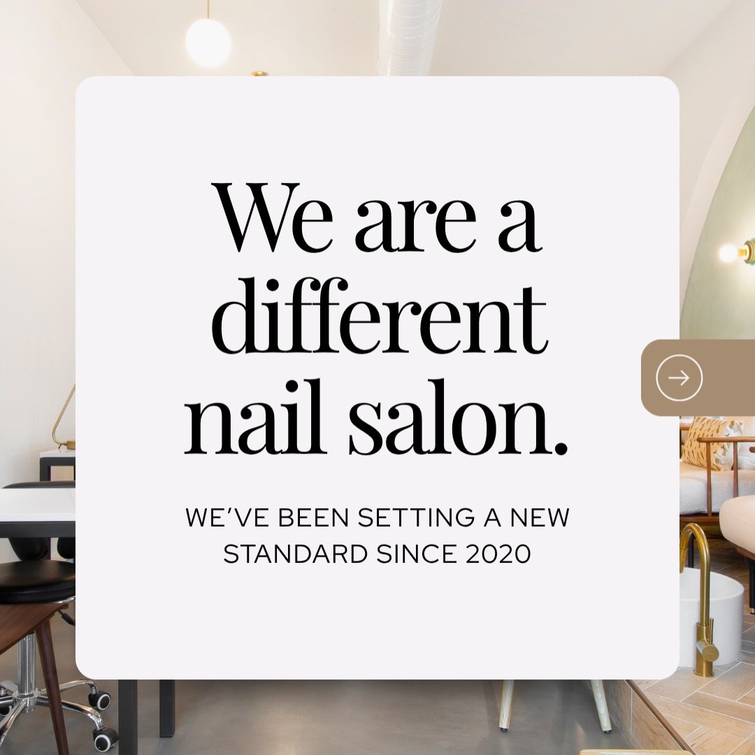 Why we&rsquo;re different:
No phones.
No rushing.
No agressive filing.
No over-cutting cuticles.

Just thoughtful nail care, beautiful results, and an experience designed to feel as good as it looks.