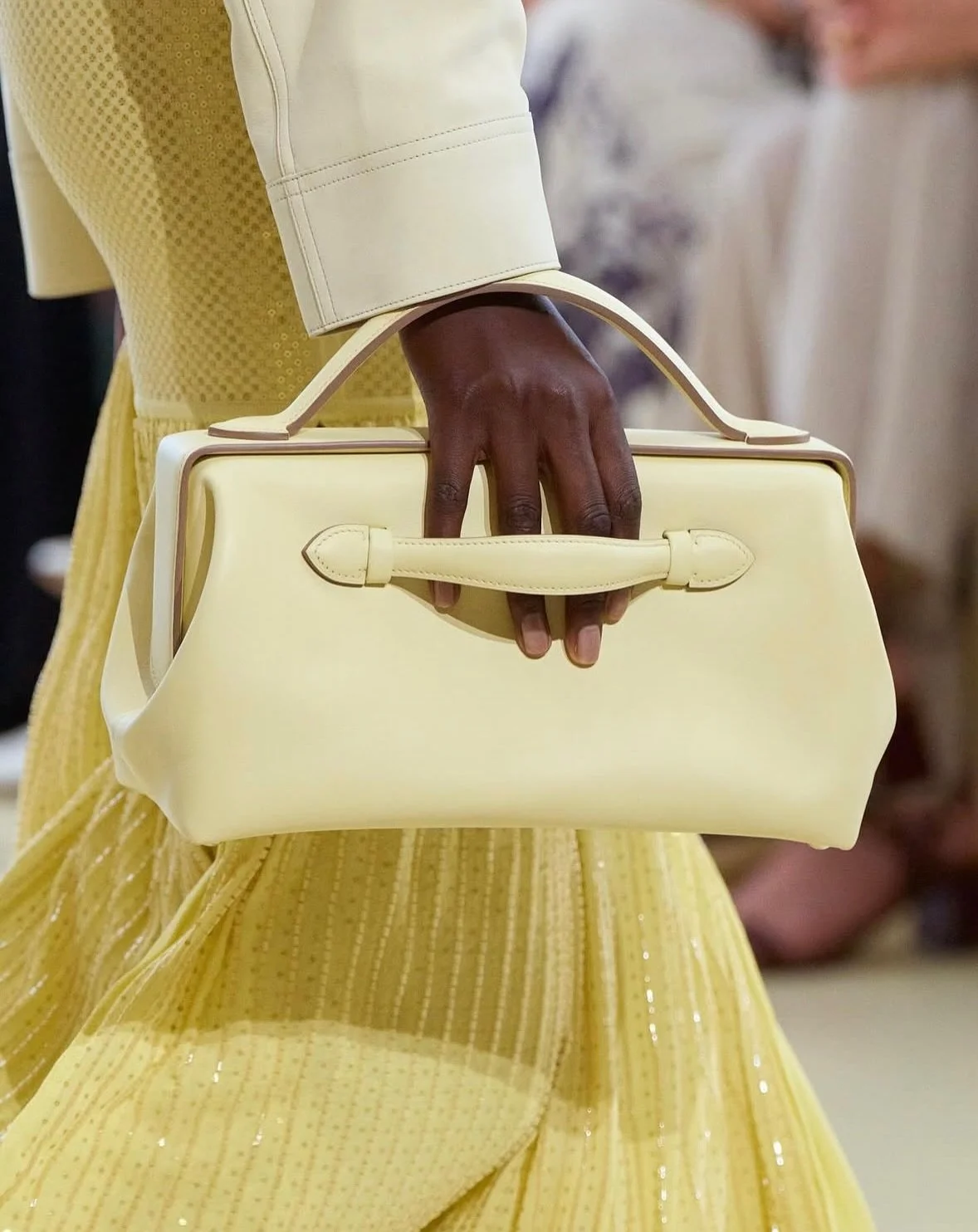 53 models. One manicure story. Last week, some of our team joined @michellesaundersjames at the Herm&egrave;s fashion show in Bel Air, where a whisper of nail color completed the look. 🧡💛