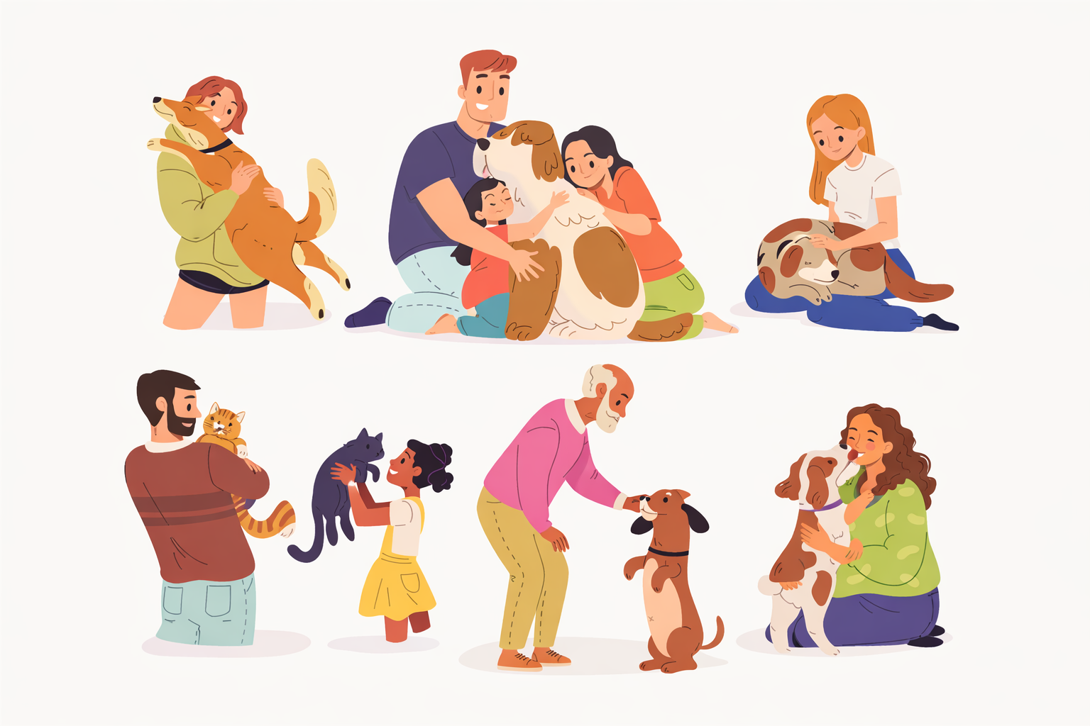 Families with their pets — Thrive Pharmacy offers compounding for both people and animals