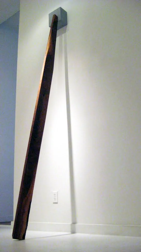 Standing Tall, Walnut, mdf and ultra-flat spray paint, 8" W, 96" H, 30" D, 2009