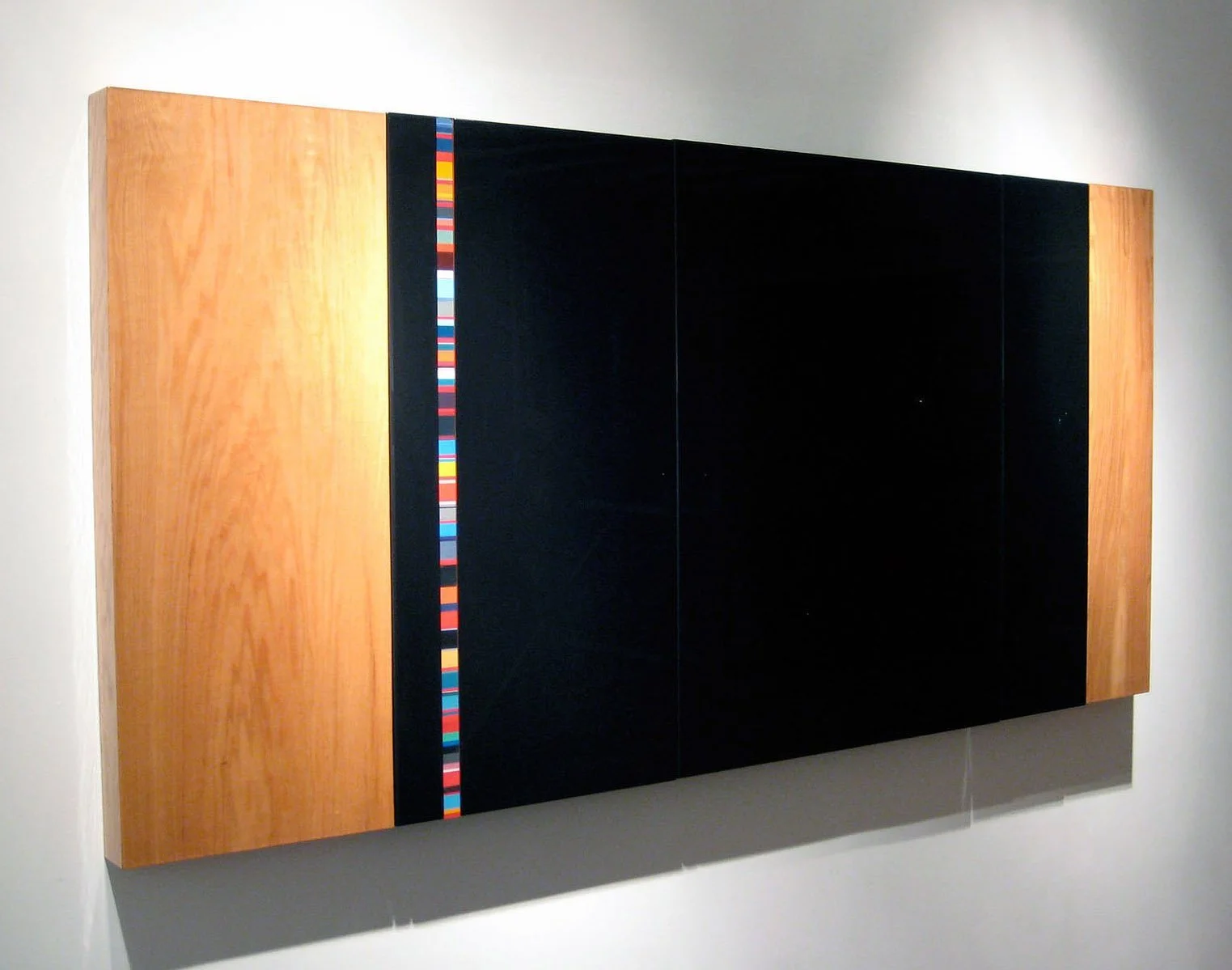 Paul Smith Umbrella, Acrylic and uv resin on mdf and oak, 84" W, 49" H, 3" D, 2008