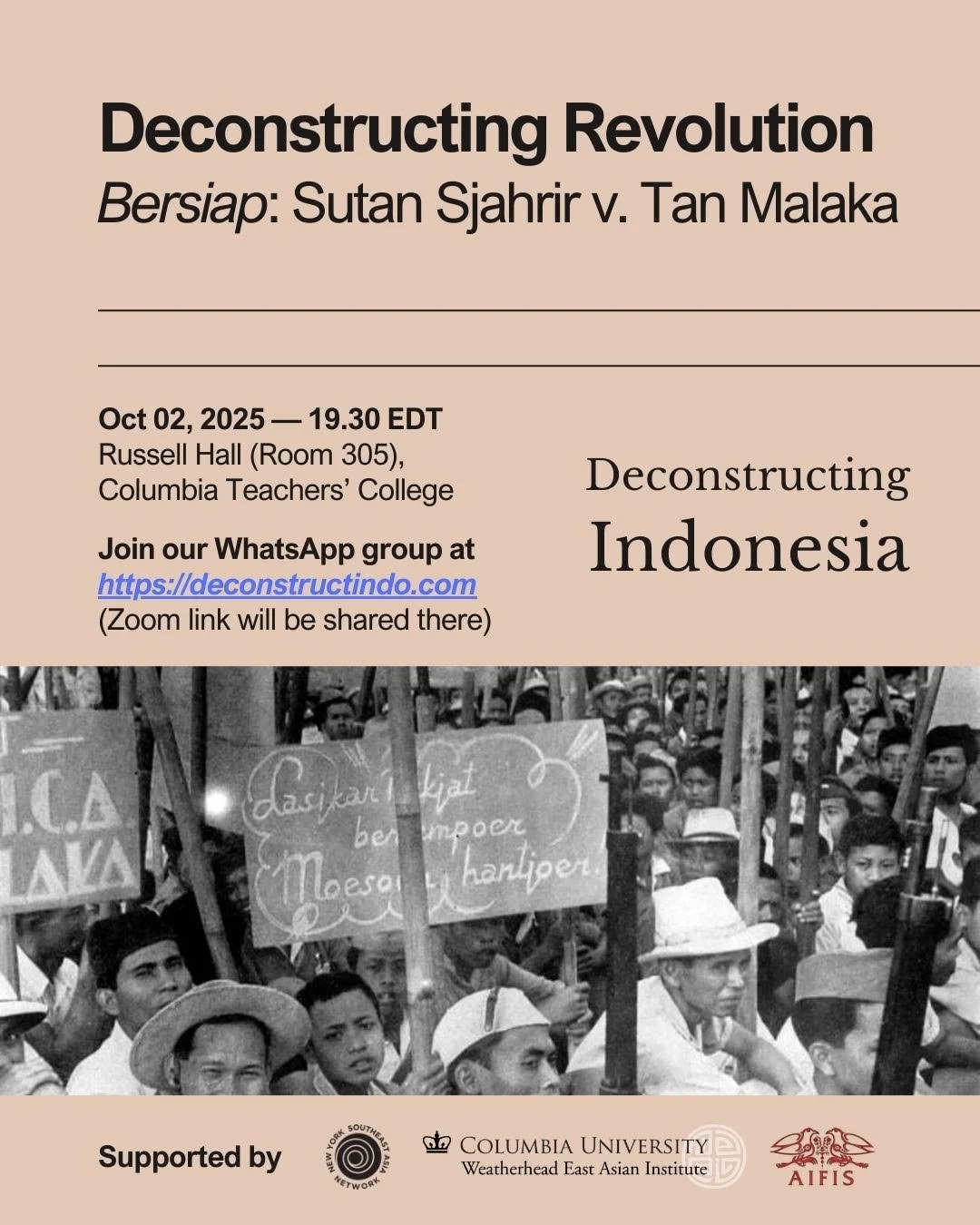 Deconstructing Revolution: Bersiap - Sutan Sjahrir v. Tan Malaka