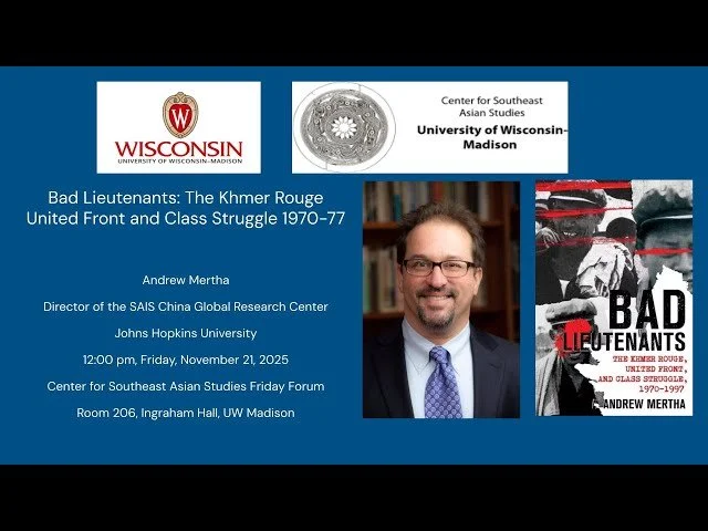 [Recording] Bad Lieutenants: The Khmer Rouge United Front and Class Struggle 1970-1977