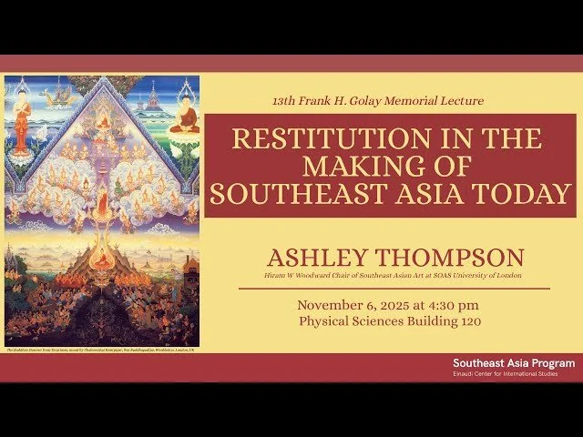 [Video] Restitution in the Making of Southeast Asia Today