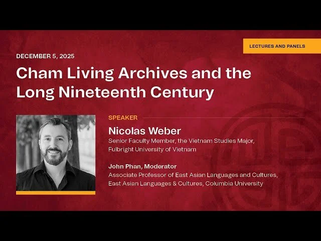 [Recording] Cham Living Archives and the Long Nineteenth Century
