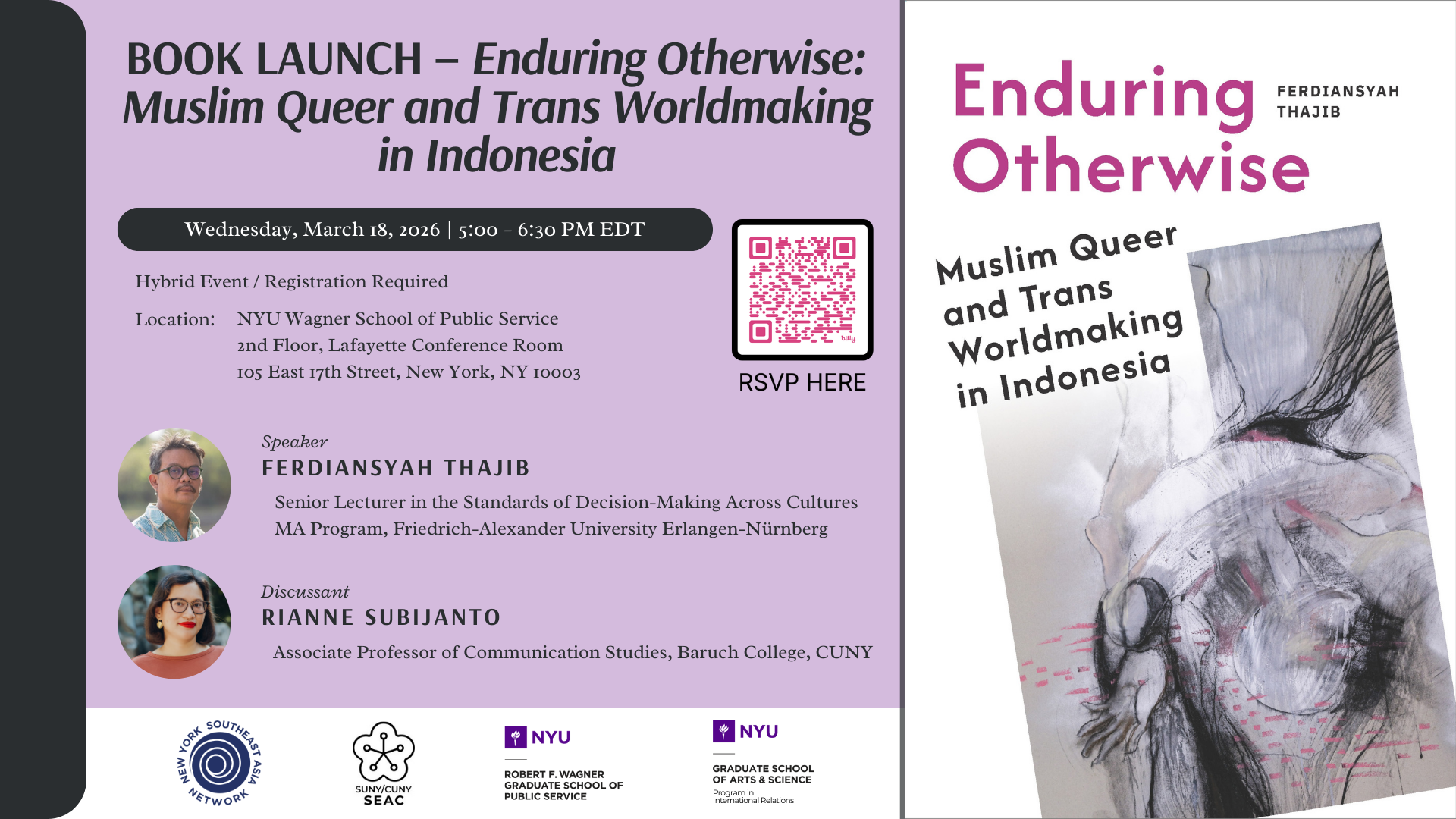 [Recording] Enduring Otherwise: Muslim Queer and Trans Worldmaking in Indonesia