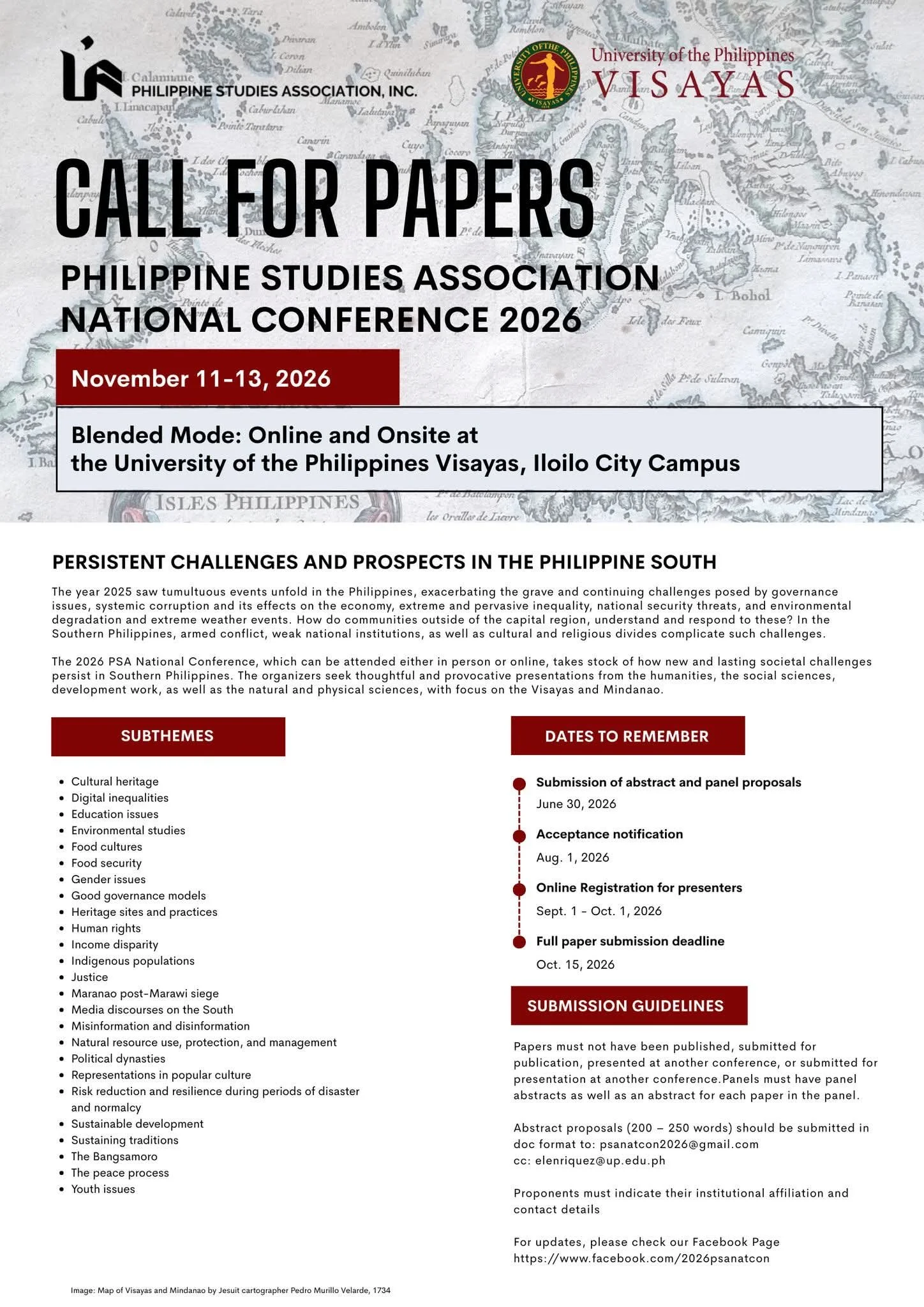 Call for Papers – Philippine Studies Association National Conference 2026