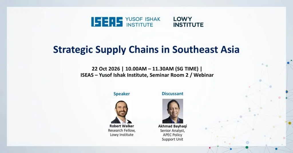 Strategic Supply Chains in Southeast Asia