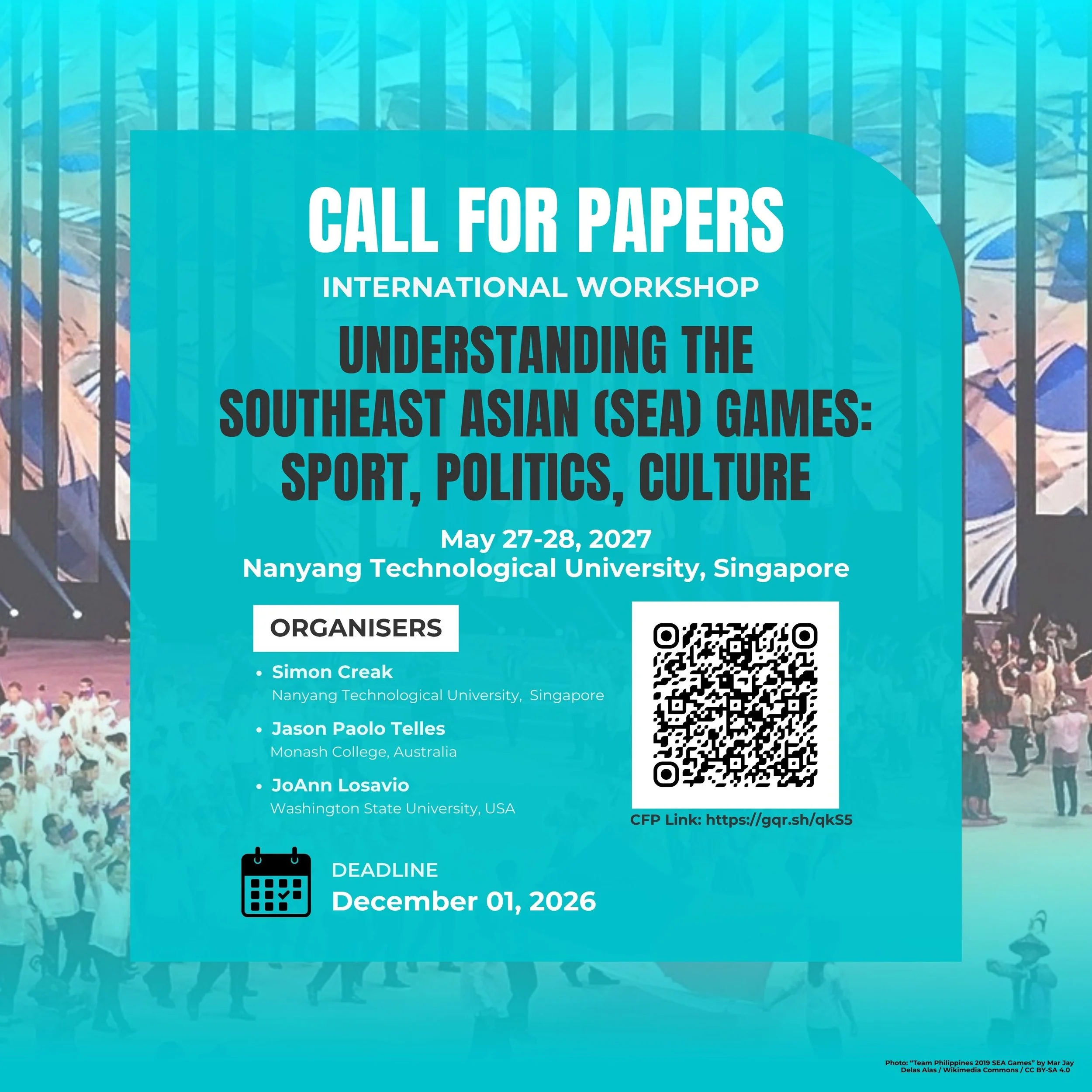 Call for Papers – Understanding the Southeast Asian (SEA) Games: Sport, Politics, Culture
