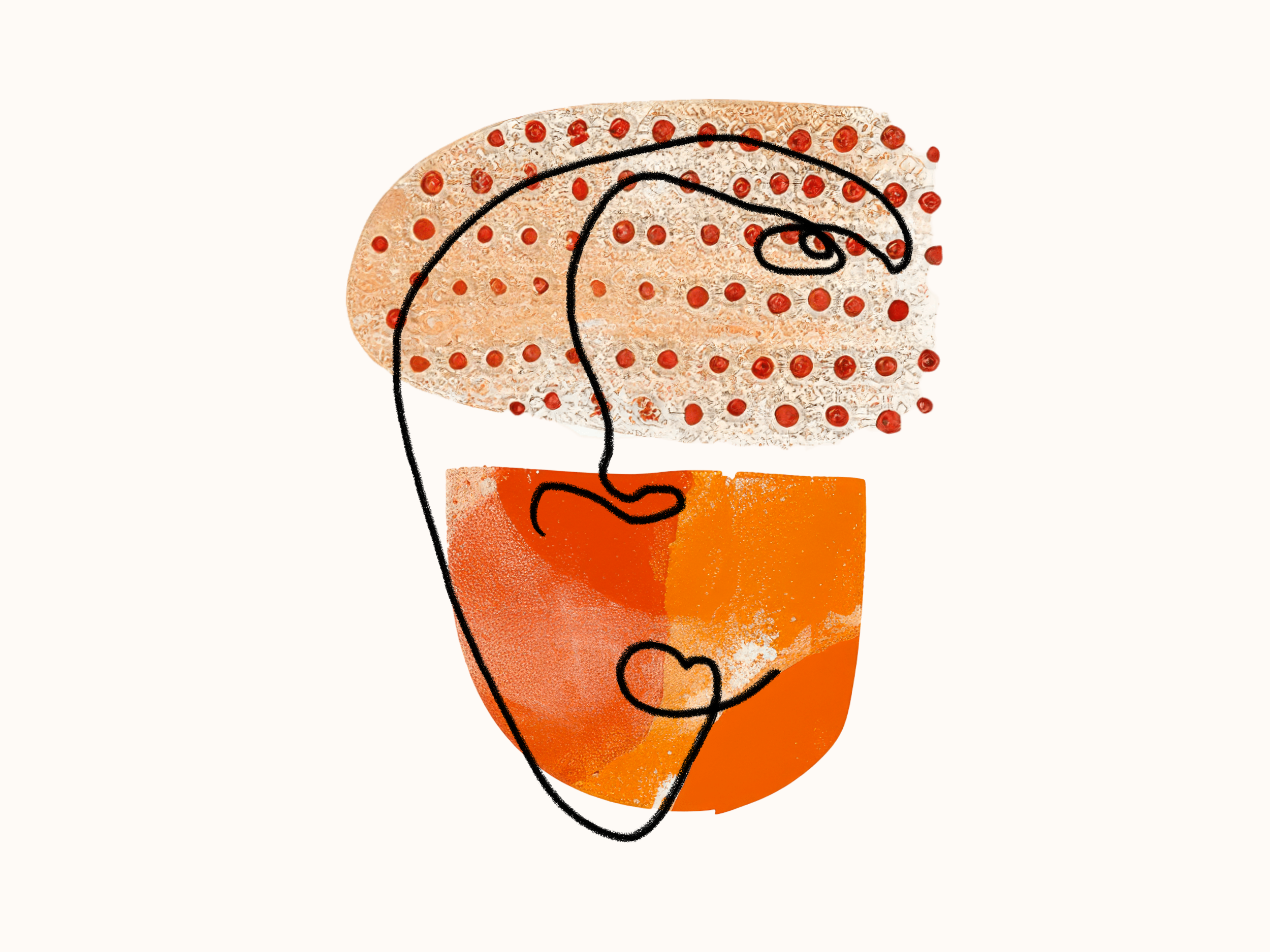 abstract image of ace with shapes in background