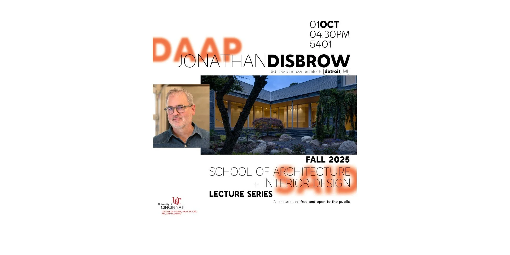 Jon Disbrow to present at the University of Cincinnati SAID Lecture Series