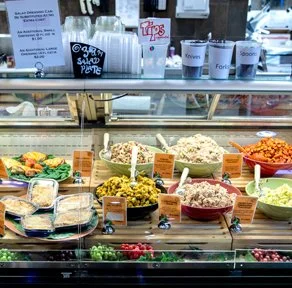 front of the deli case