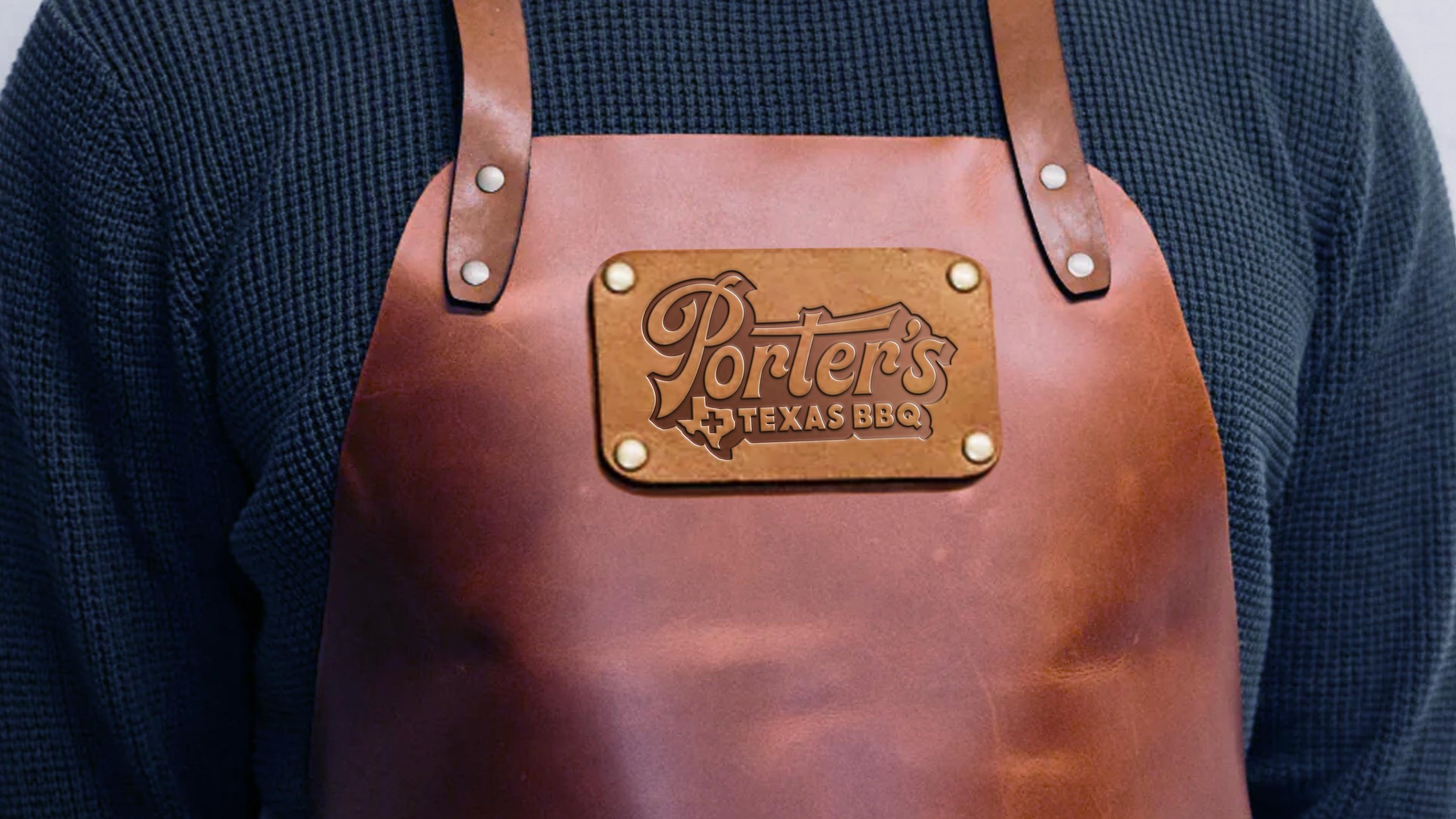 Porter's Texas BBQ Logo Apron