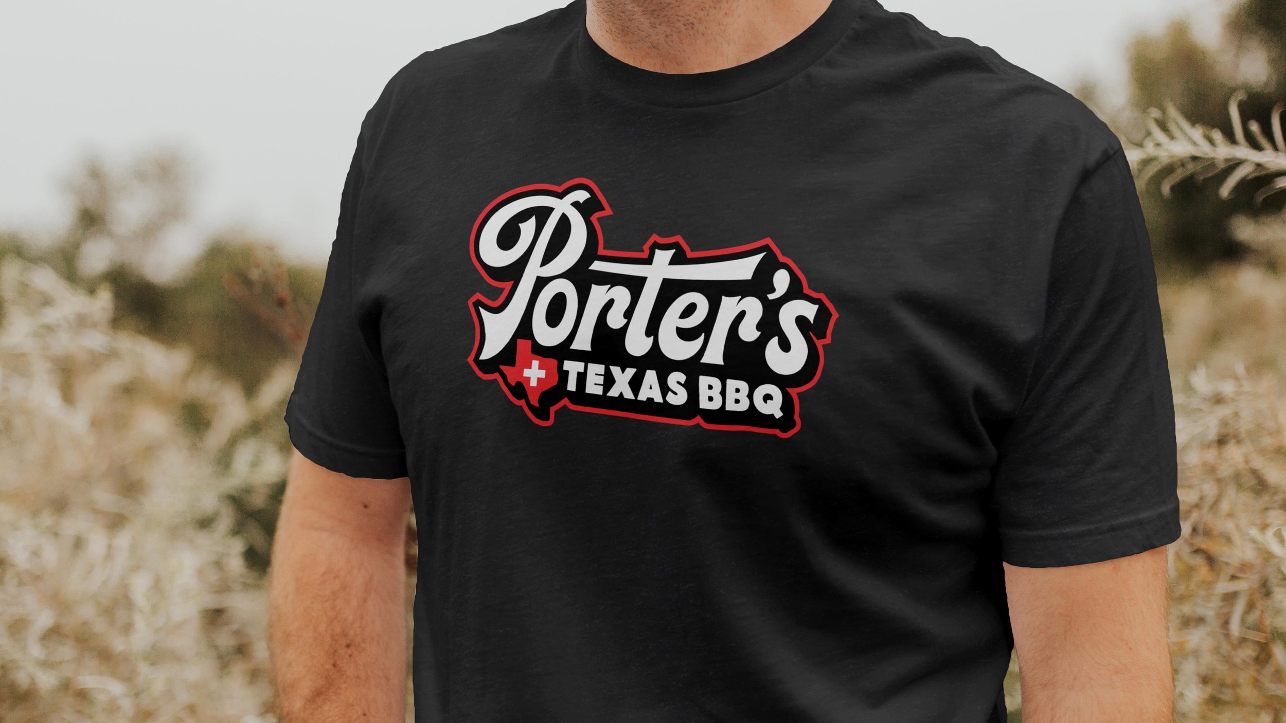 Porter's Texas BBQ Logo Shirt