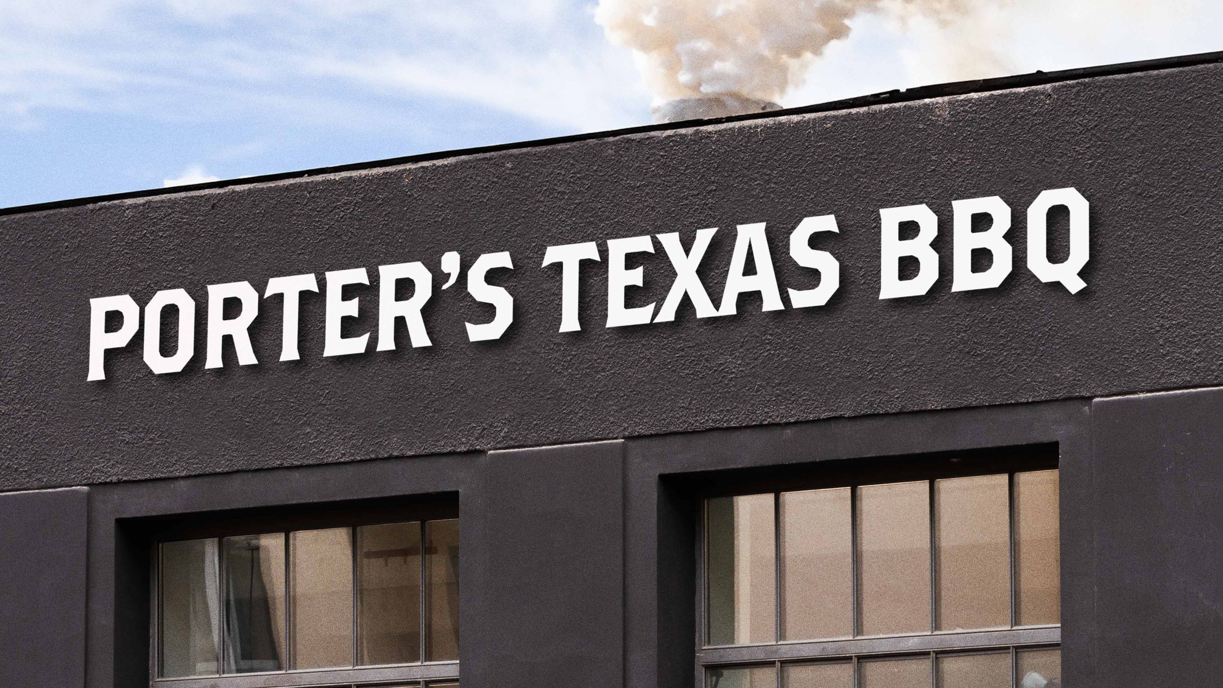 Porter's Texas BBQ Logo Sign