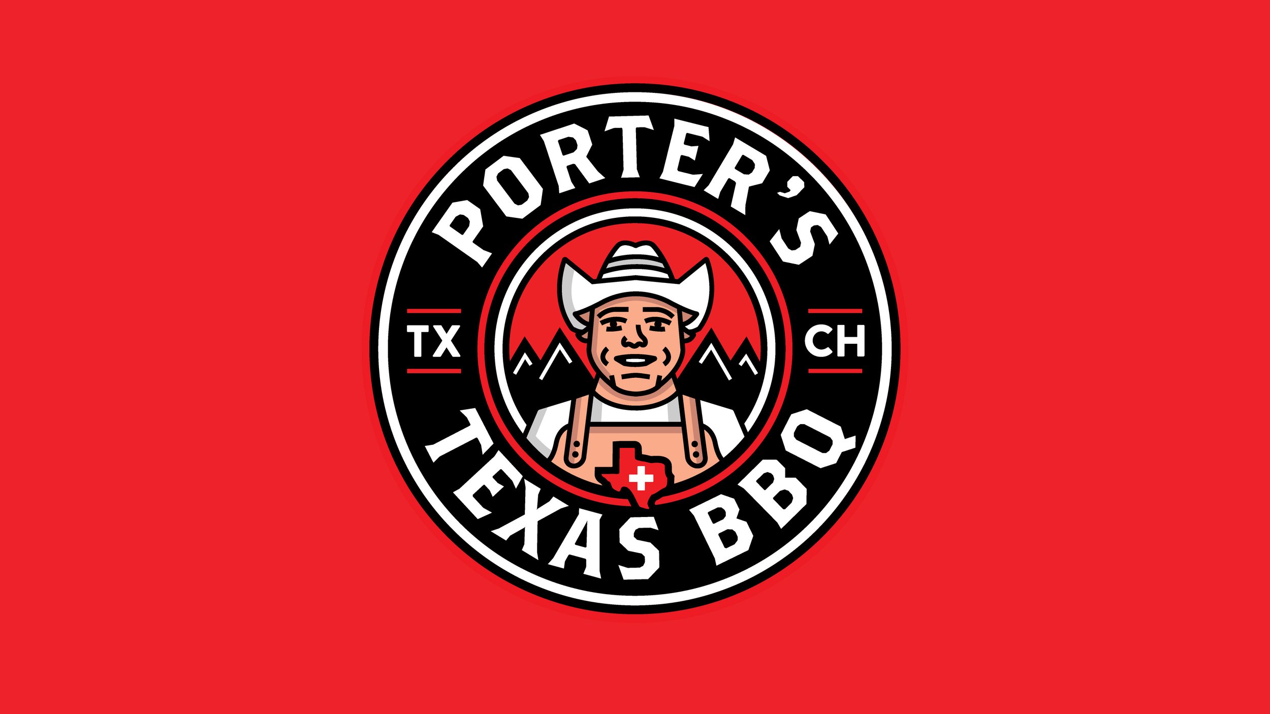 Porter's Texas BBQ Logos
