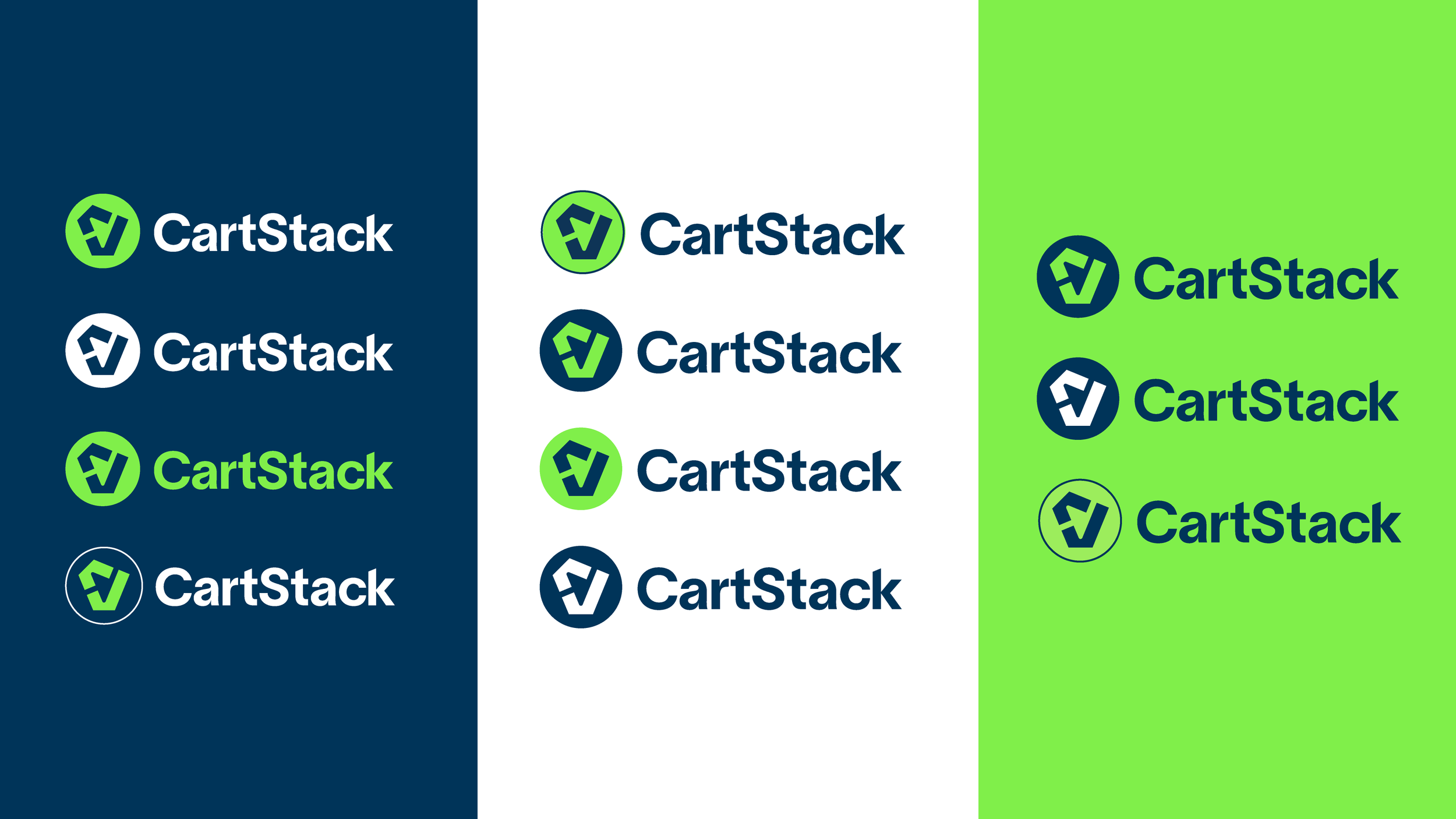 Cartstack-rebrand-logo-design-color-variations