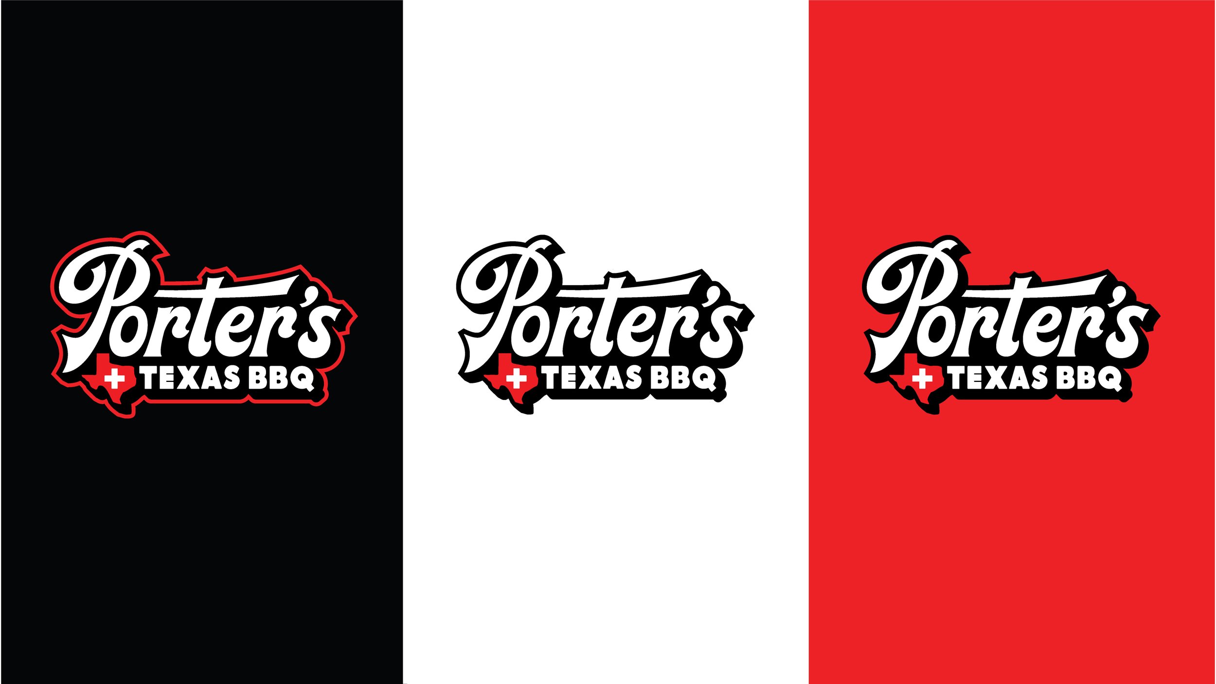 Porter's Texas BBQ Logos