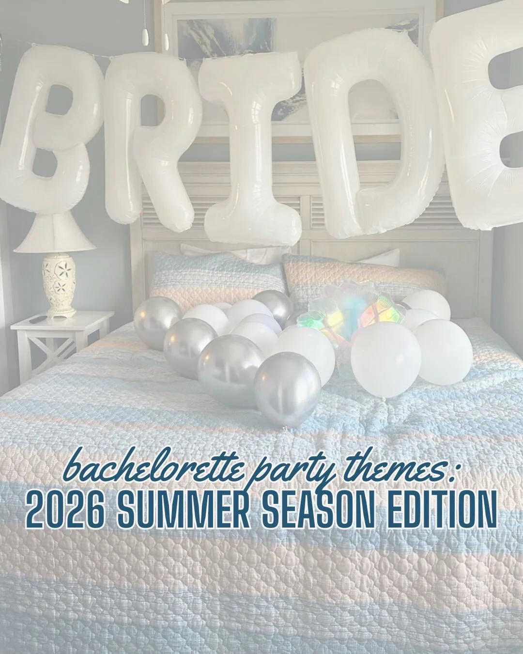 Bach party themes we can&rsquo;t wait to see this summer 🤍

✨ It Started With a Crush
The perfect bachelorette theme for Dewey Beach or OCMD&mdash;where orange and grapefruit crushes are a local specialty. Don&rsquo;t forget to kick things off with 