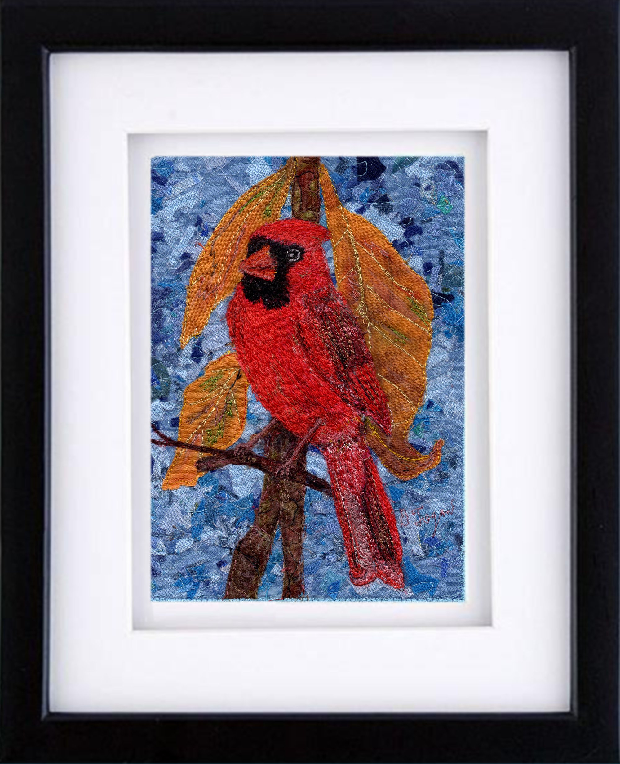 SKU:BMC015 Male Cardinal in Autumn
