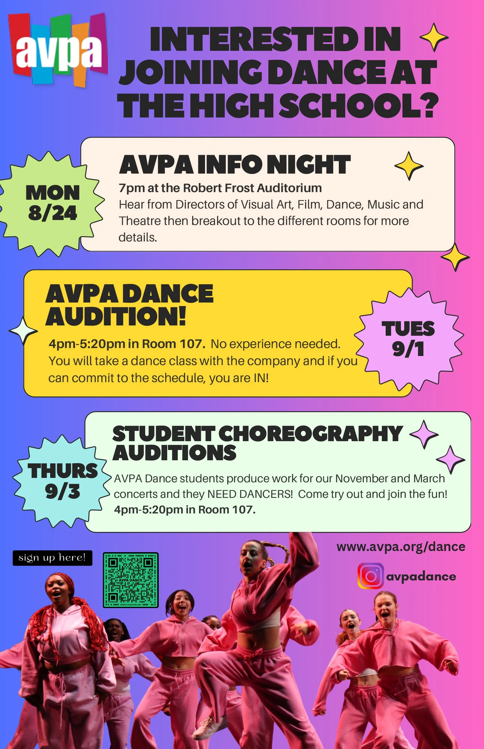 AVPA Dance Auditions