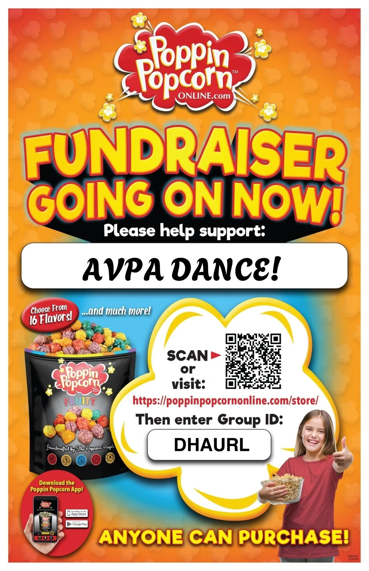 AVPA Dance Popcorn Fundraiser 2026