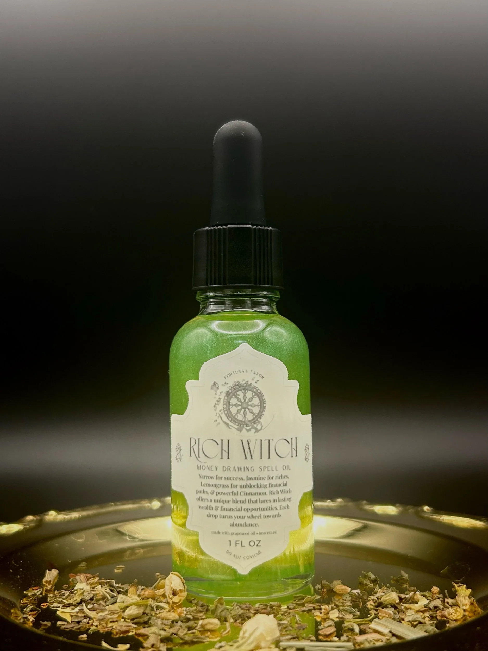 Rich Witch: Money Drawing + Luck Spell Oil