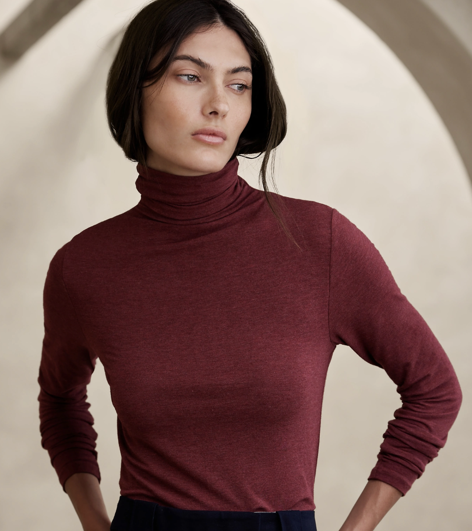 $54.99 - SABEL WOOL-BLEND TURTLENECK T-SHIRT