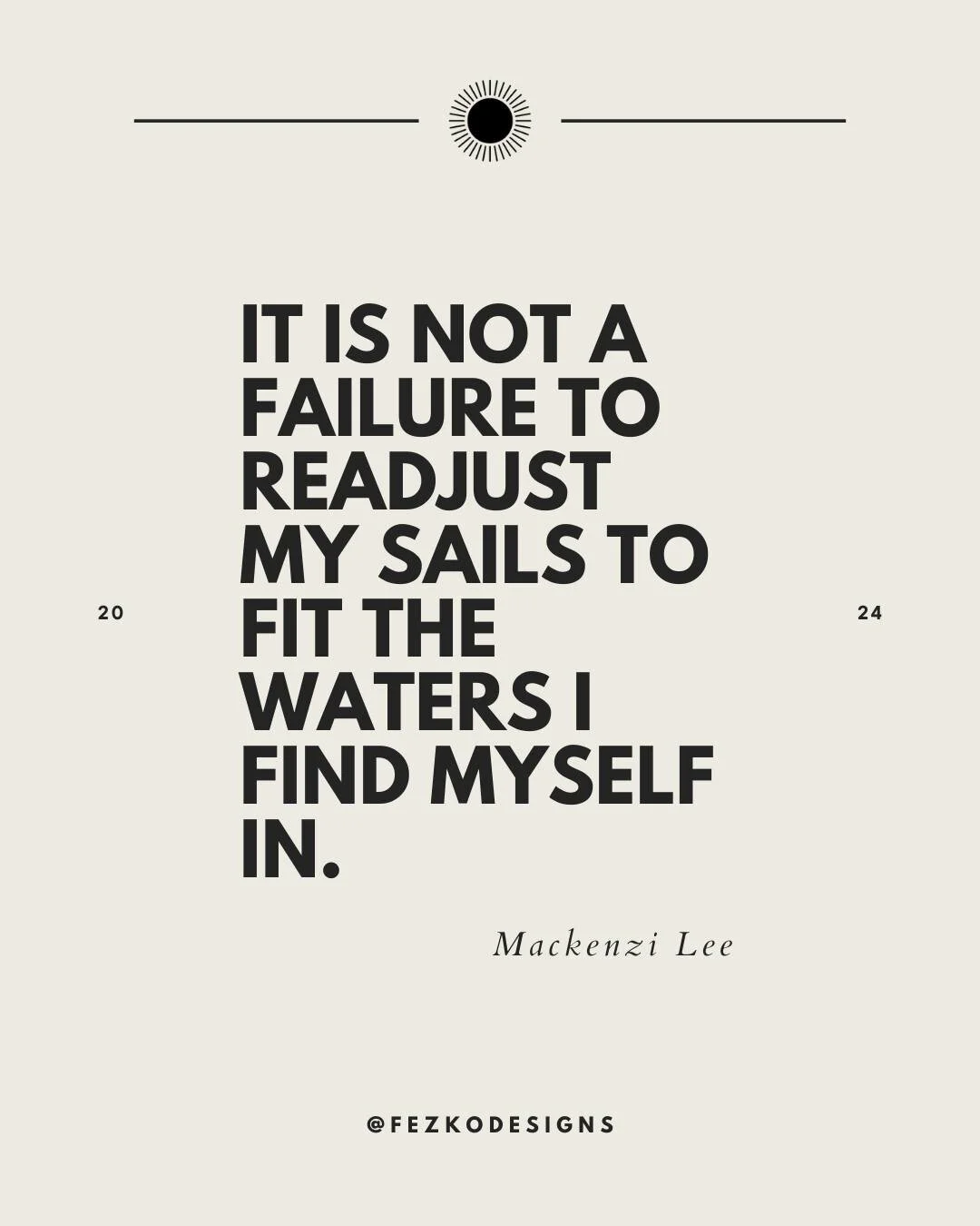 | Adaptability isn't just a virtue; it's a necessity |

This one is for my fellow business owners out there! I stumbled upon this quote and love how accurately it describes my journey as a business owner. Staying flexible, trying new things, and adju