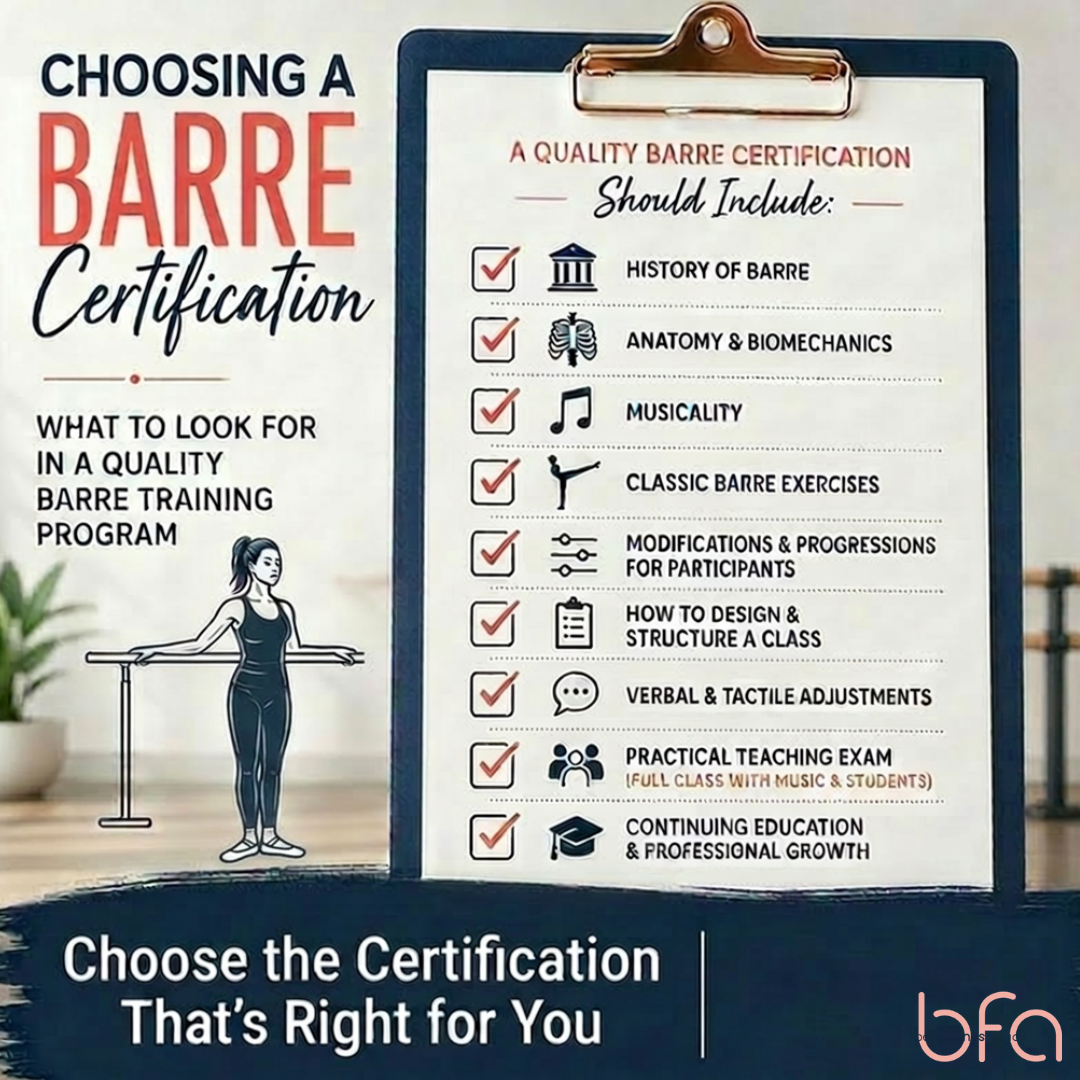 Choosing a Barre Certification: What Every Future Instructor Should Know